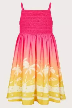 Комбинезон с принтом ладони Monsoon, розовый