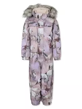 Комбинезон с принтом лошади Molo, розовый