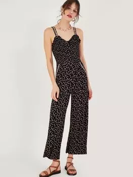 Комбинезон с принтом Monsoon, черный