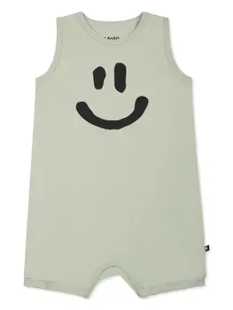 Комбинезон с принтом смайликов Molo, зеленый