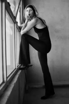 Комбинезон с пряжкой на ремешках ZARA, черный