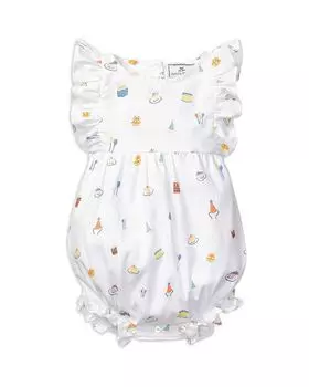 Комбинезон с рюшами для девочек на день рождения — для малышей Petite Plume, цвет White