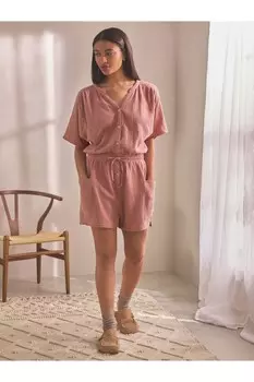 Комбинезон с рюшами Next, розовый