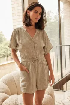 Комбинезон с рюшами Next, зеленый