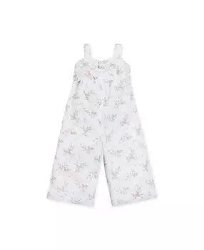 Комбинезон с широкими штанинами и бантом для девочек, детский Hope & Henry