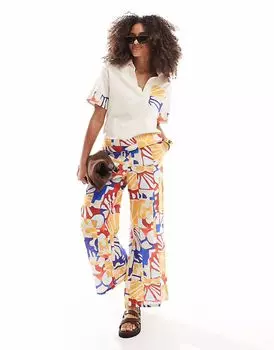 Комбинезон с широкими штанинами и принтом Native Youth в цвете