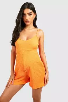 Комбинезон с текстурированной функцией для материалов Boohoo, оранжевый
