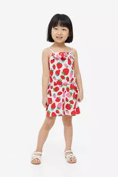 Комбинезон с узором и оборками H&M, красный