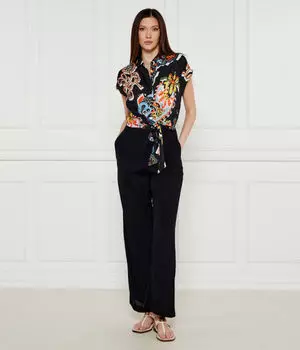 Комбинезон с узором «пейсли» Regular fit Desigual, черный