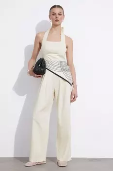 Комбинезон с воротником халтер & Other Stories, белый