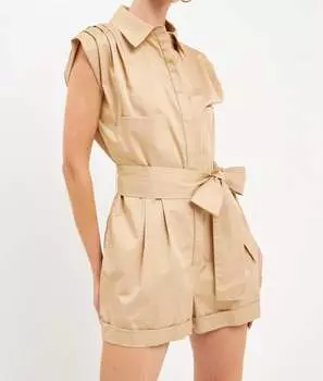 Комбинезон с воротником Raquelle цвета хаки English Factory