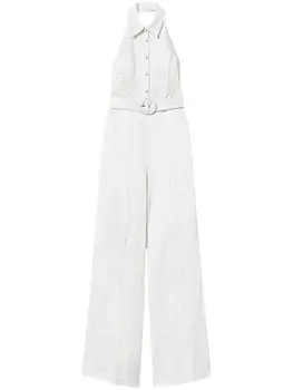 Комбинезон с вырезом халтер TWINSET, белый