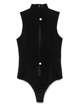 Комбинезон с вырезом Mugler, черный