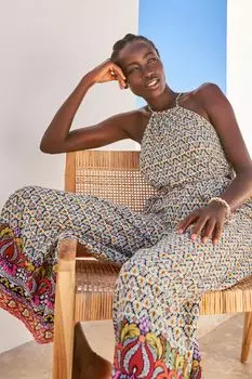 Комбинезон с вырезом Next, розовый