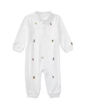 Комбинезон с вышивкой для мальчиков Ralph Lauren — для малышей, белый