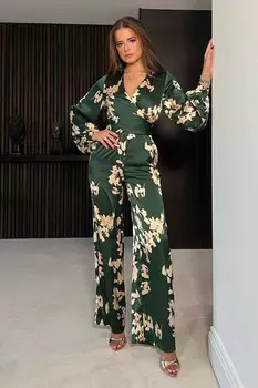 Комбинезон с запахом спереди Daisy Girl In Mind, зеленый