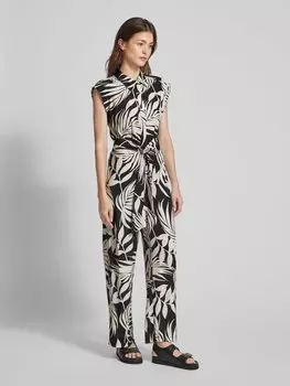 Комбинезон с завязывающимся поясом модель 'ROLANDA' Mango, черный