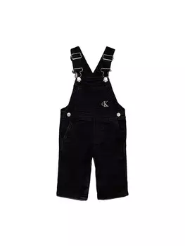 Комбинезон salopette in denim per neonato Calvin Klein, черный