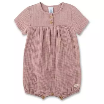 Комбинезон Sanetta Newborn Unisex Overall Short Musseline, цвет Silver Pink