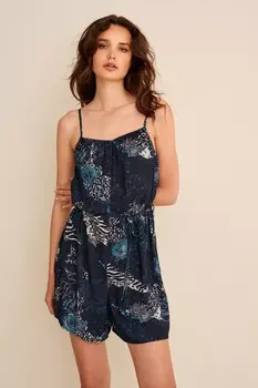 Комбинезон Scion с бретелями и принтом Next, синий