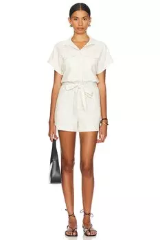 Комбинезон searose с закатанными рукавами и поясом Bella Dahl, желтый