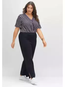 Комбинезон Sheego "больших размеров" из струящейся вискозы, синий