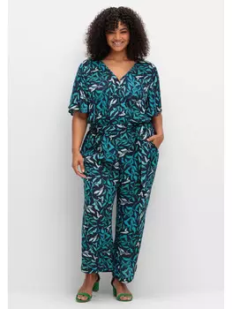 Комбинезон sheego, цвет tiefblau gemustert