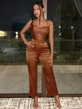 Комбинезон Shein SXY, коричневый