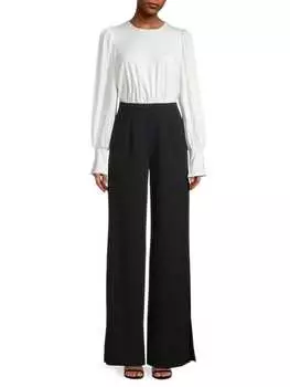 Комбинезон Широкий Black Halo Darius, cream / black