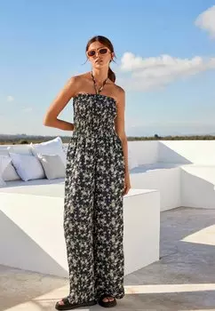 Комбинезон SHIRRED BANDEAU Next, цвет black ditsy