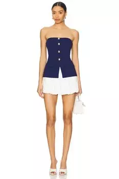 Комбинезон-шорты Kourt Amanda Uprichard, navy & ivory