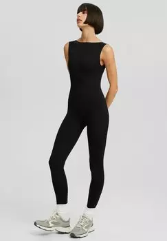 Комбинезон Sleeveless Seamless Bershka, черный