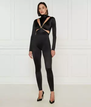 Комбинезон Slim Fit Elisabetta Franchi, черный