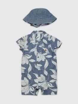 Комбинезон со шляпой Gap, синий