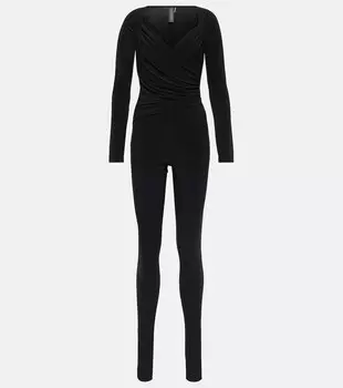 Комбинезон со стременами NORMA KAMALI, черный