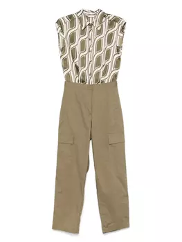 Комбинезон со вставками LIU JO, зеленый