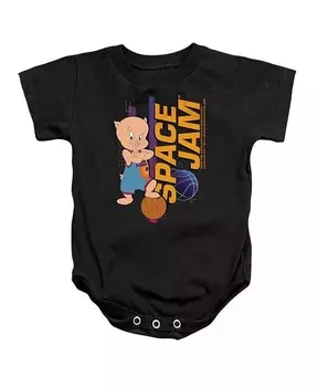 Комбинезон-стойка Baby Porky для маленьких девочек Space Jam 2, черный