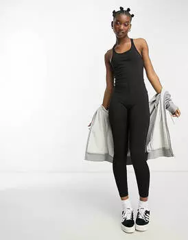 Комбинезон Stradivarius Scoop Neck, черный