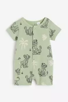 Комбинезон-свитшот H&M, зеленый