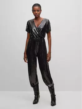 Комбинезон свободного кроя Boss, черный