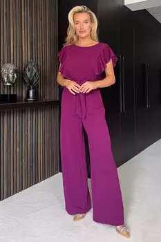 Комбинезон Тамары с рюшами Girl In Mind, фиолетовый