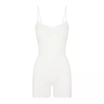 Комбинезон танка SKIMS Micro Pointelle, цвет Marble