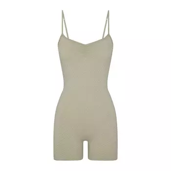 Комбинезон танка SKIMS Micro Pointelle, цвет Talc