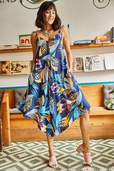 Комбинезон - Темно-синий - Oversize Olalook