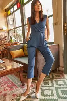 Комбинезон - Темно-синий - Приталенный Olalook