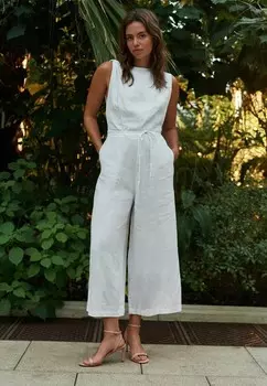 Комбинезон TIE WAIST OPEN BACK REGULAR FIT Next, белый