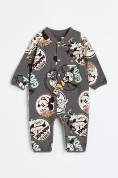 Комбинезон-толстовка H&amp;M, темно-серый/дисней