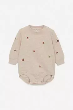 Комбинезон-Толстовка с вышивкой Arket, бежевый