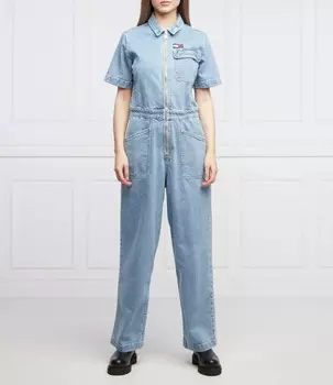 Комбинезон Tommy Jeans regular fit denim, синий