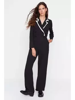 Комбинезон trendyol Jumpsuit, черный/белый